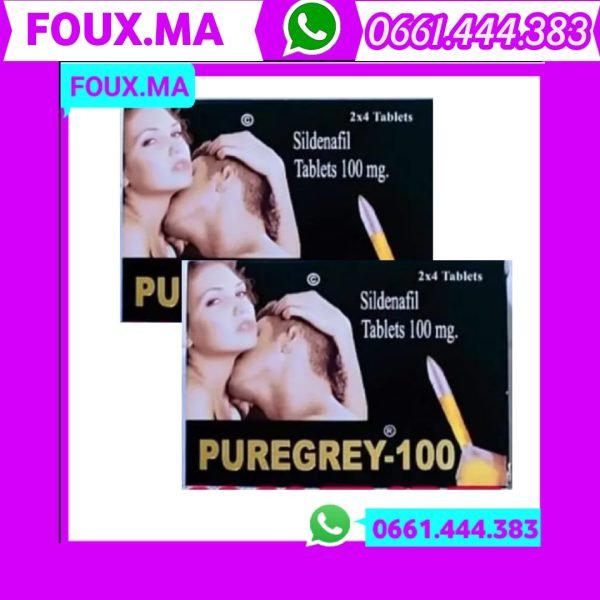 PUREGREY-100 Sildenafil citrate 100 mg x2 100% extrait naturel puissance sexuel agrandissement du pénis